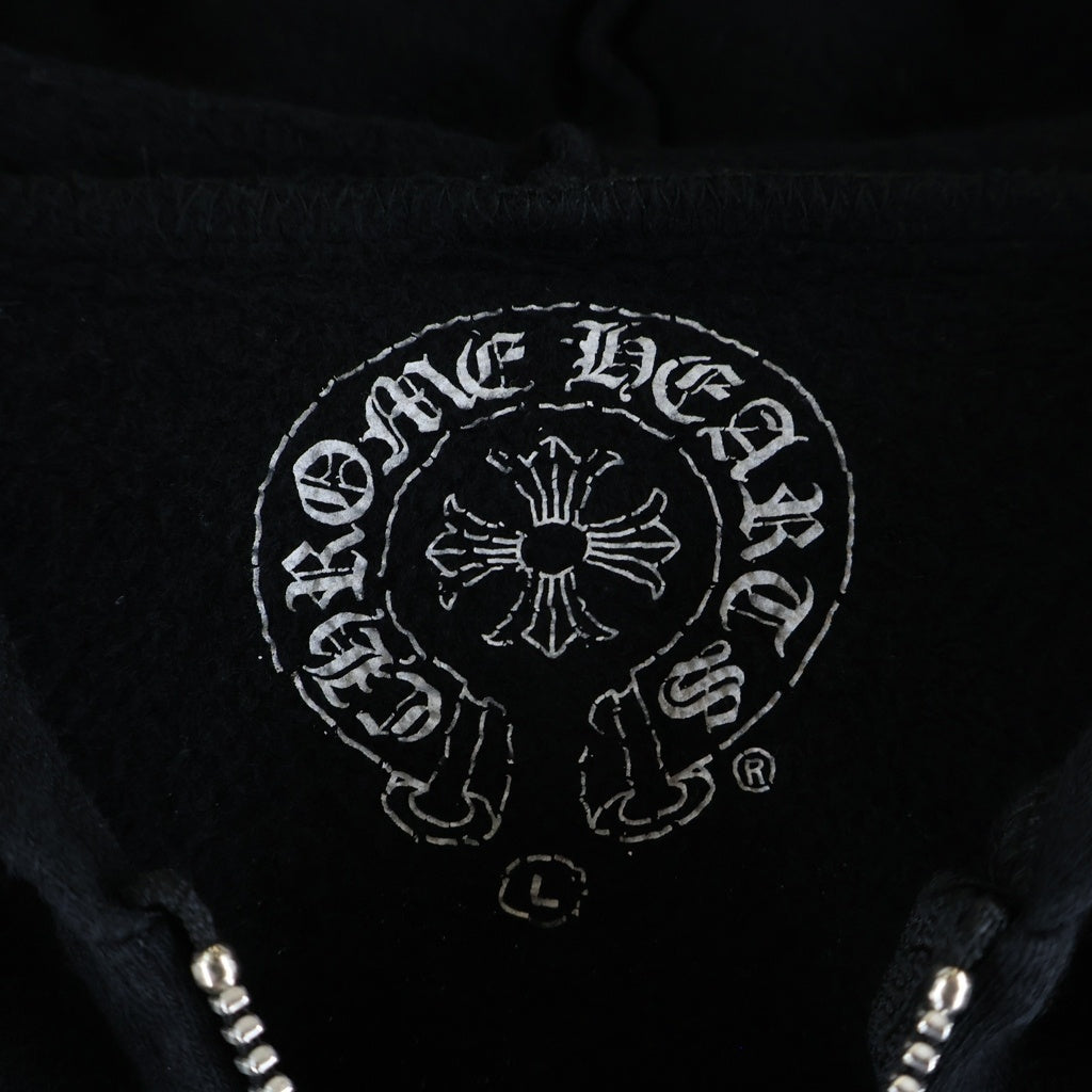 CHROME HEARTS(クロムハーツ) STAR SWTSHRT HD ZIP スタープリント ジップアップパーカー ブラック