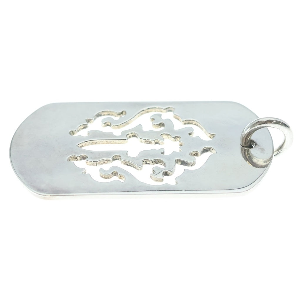 CHROME HEARTS(クロムハーツ) D TAG LRG DAGGER ヴァインダガーカットアウトドッグタグ ラージ ペンダントトップ シルバー BCA240
