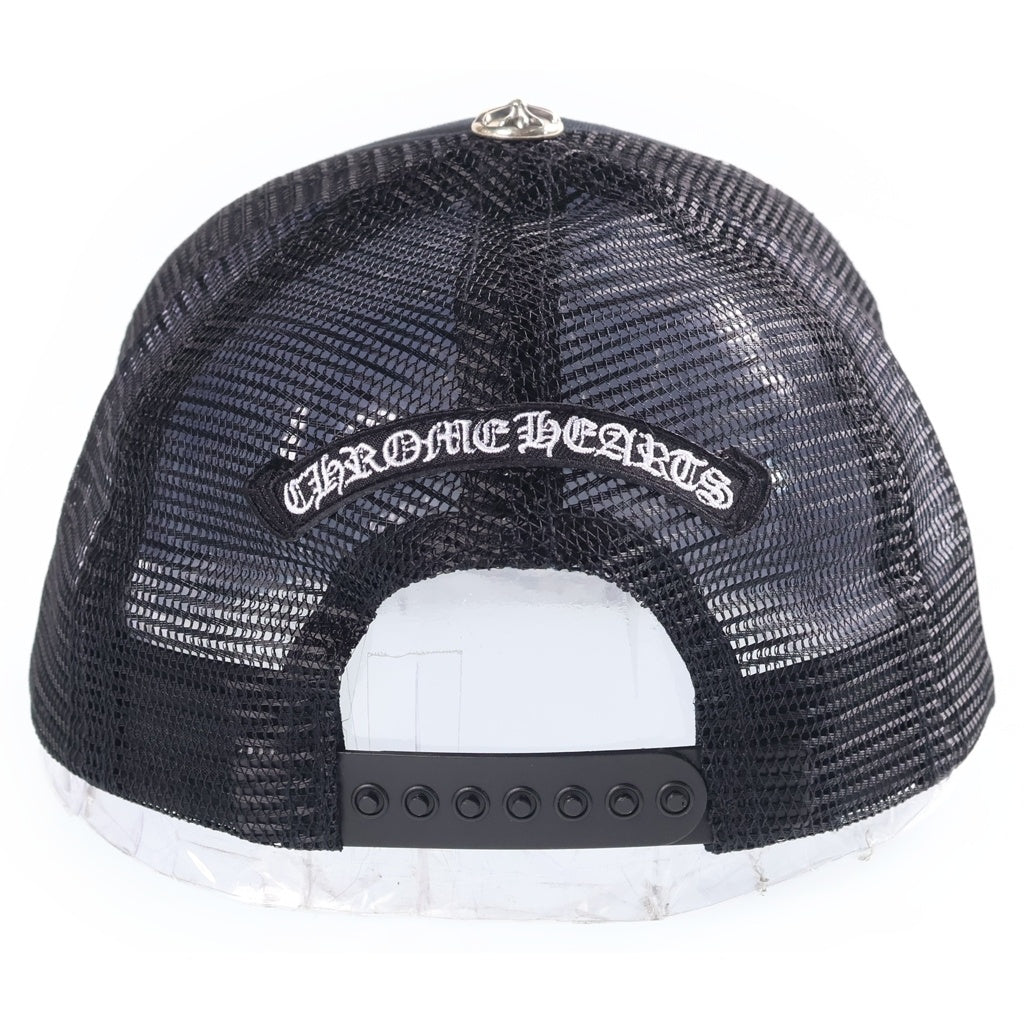 CHROME HEARTS(クロムハーツ) TRUCKER CAP トラッカーキャップ クロスパッチ ハラコ ブラック