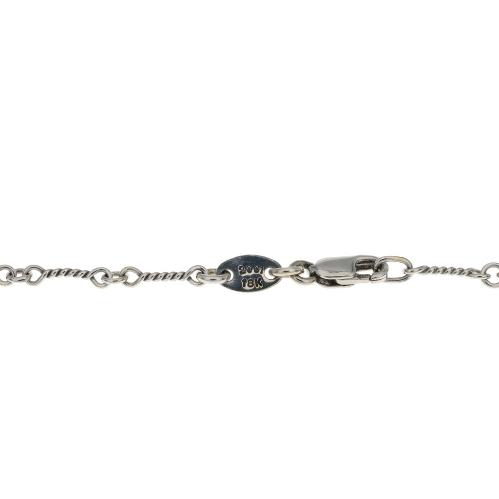 CHROME HEARTS(クロムハーツ) 18KWG NECKCHAIN T20 ツイストチェーンネックレス 20inch ホワイトゴールド BCA003 ー