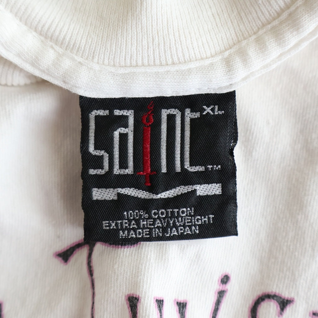SAINT MICHAEL(セントマイケル) SW_SS T-SHIRT/TWISTED SAINT/WHT Sean Wotherspoon ショーン ウェザースプーン プリントTシャツ SM-MK8-0000-C09 ホワイト