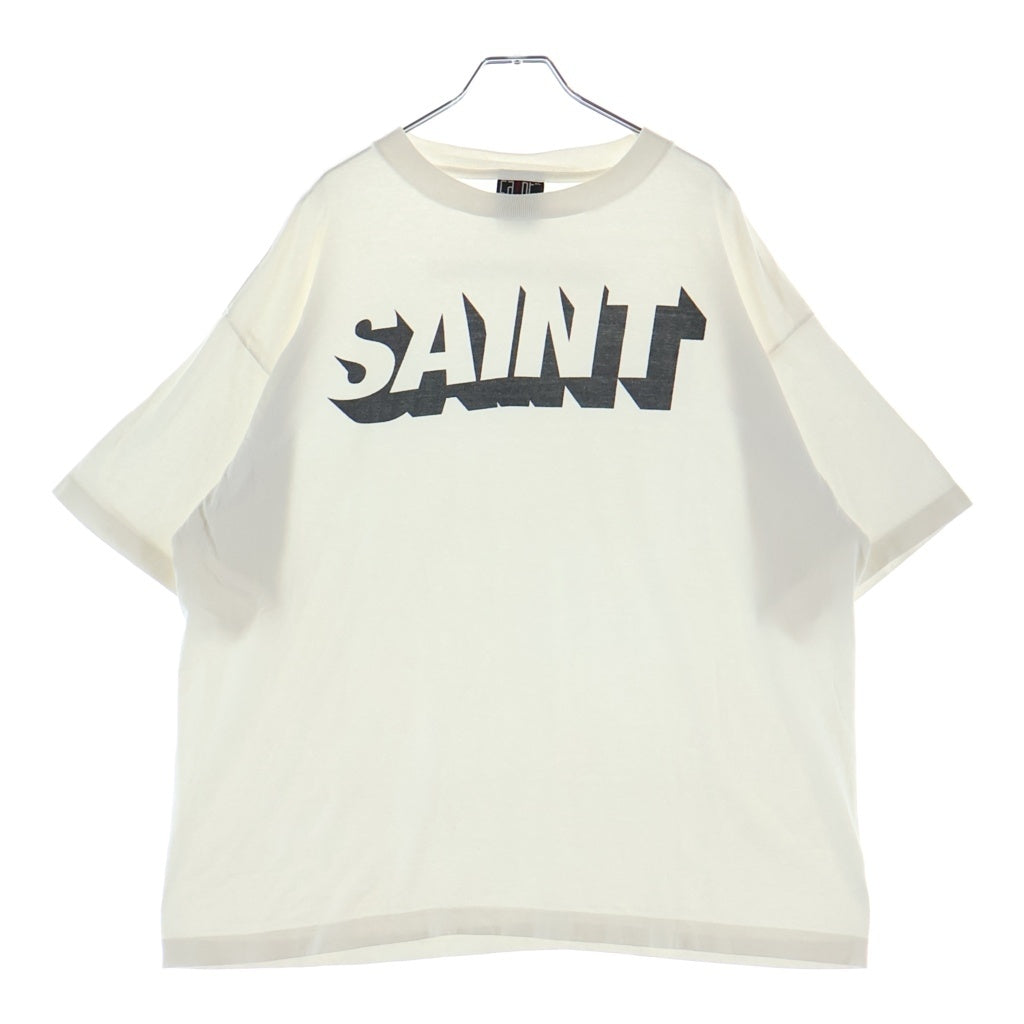 SAINT MICHAEL(セントマイケル) SS TEE SAINT WHITE ロゴ プリントTシャツ SM-HR1-0000-018 ホワイト