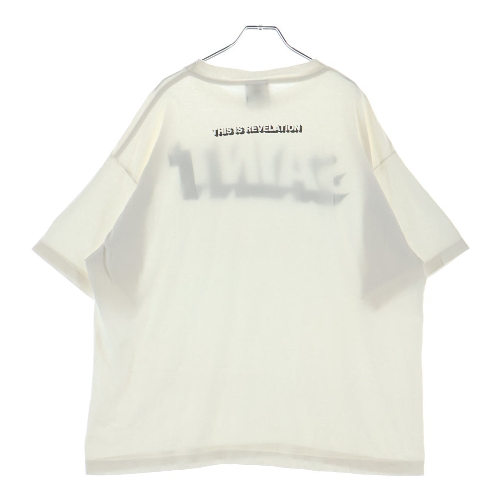 SAINT MICHAEL(セントマイケル) SS TEE SAINT WHITE ロゴ プリントTシャツ SM-HR1-0000-018 ホワイト