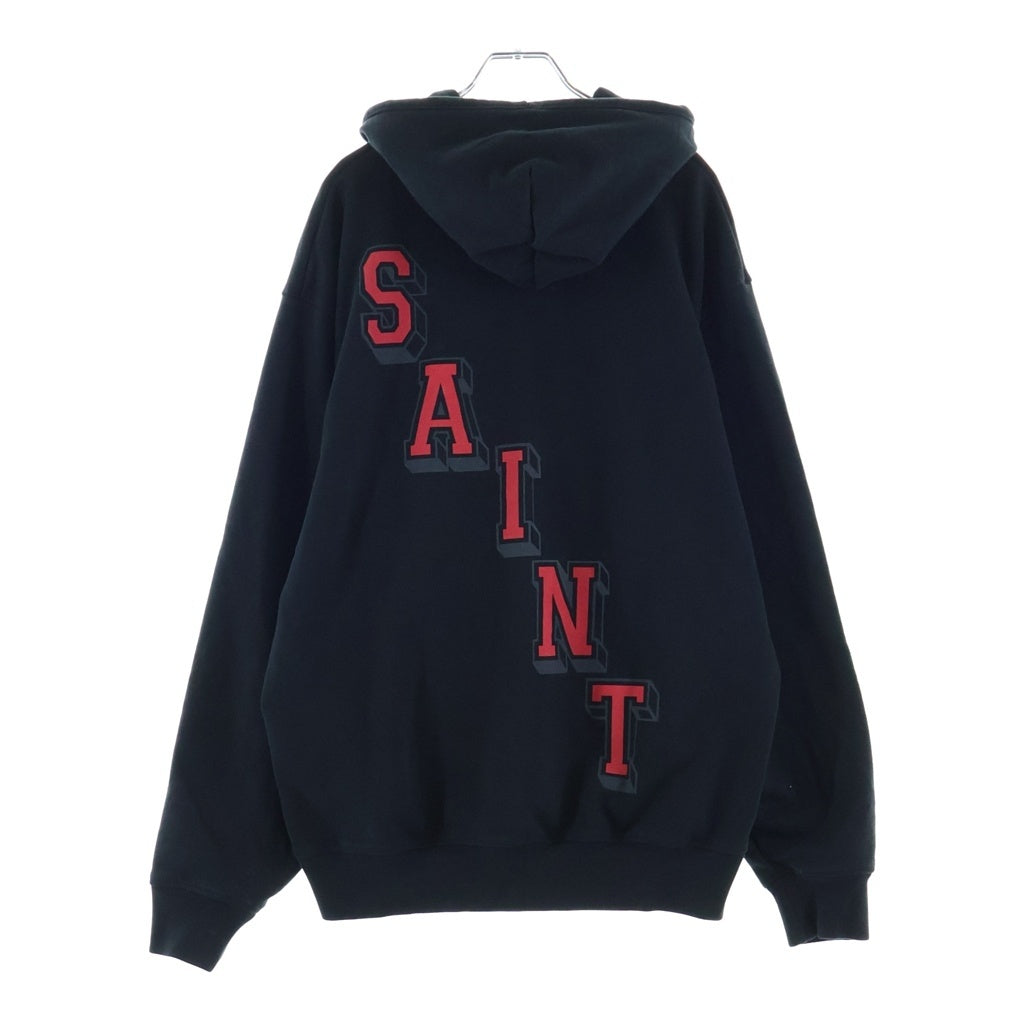 SAINT MICHAEL(セントマイケル) 26SS ×JORDAN M J SM FLC HOODIE / BLACK ジョーダン ウイングロゴプルオーバーパーカー SM-MK8-0000-J01 ブラック