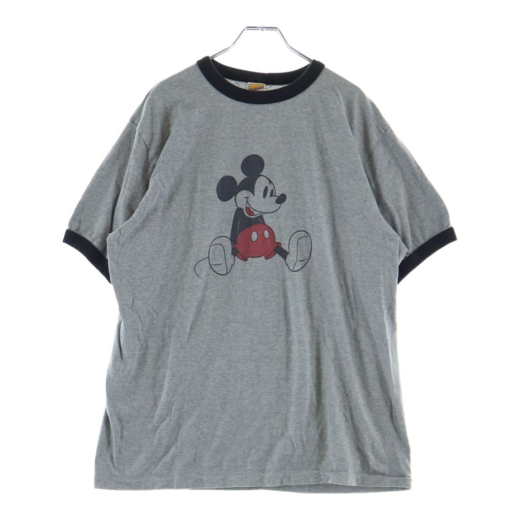 STANDARD CALIFORNIA(スタンダード カリフォルニア) Disney / Standard California Ringer T ディズニー ミッキー リンガーTシャツ SD26SS-MICKEY-GBLK グレー
