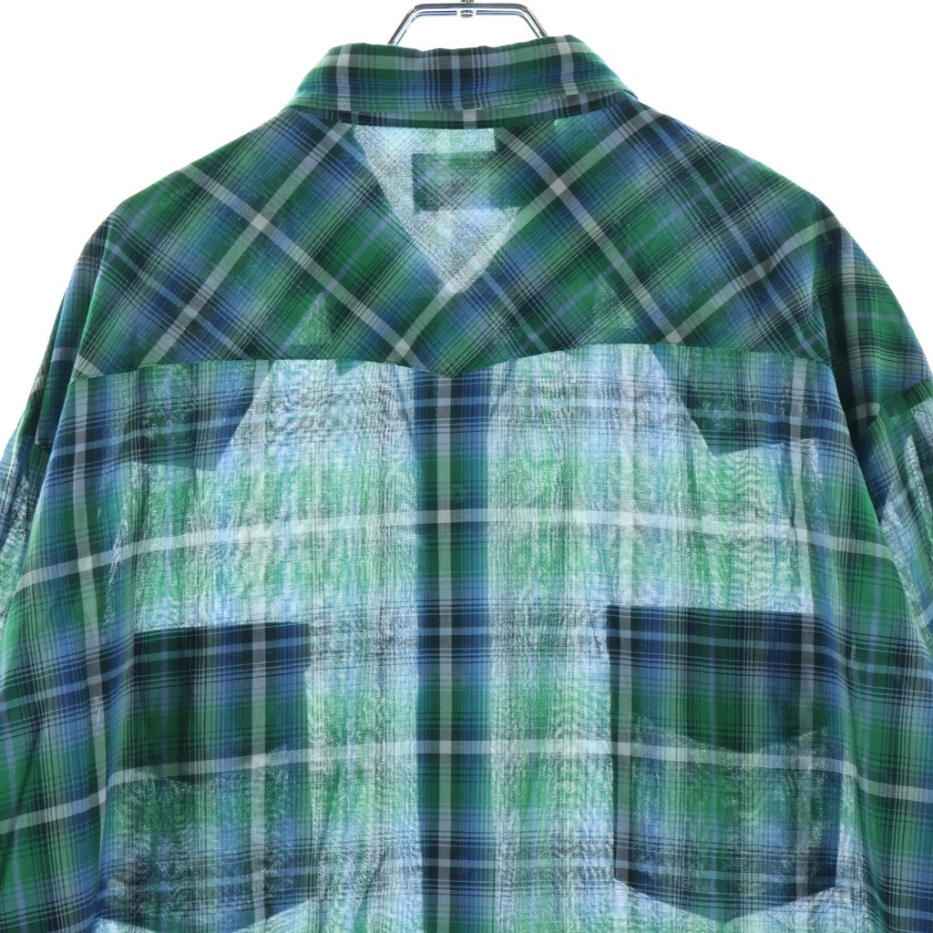 N.HOOLYWOOD(エヌハリウッド) x BIG MAC WESTERN SHIRT ビッグマック チェック ウエスタンシャツ 2261-SH61-014 グリーン