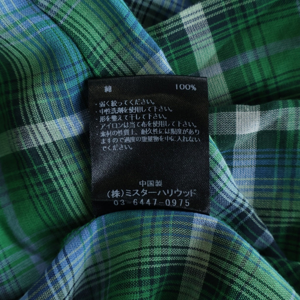 N.HOOLYWOOD(エヌハリウッド) x BIG MAC WESTERN SHIRT ビッグマック チェック ウエスタンシャツ 2261-SH61-014 グリーン