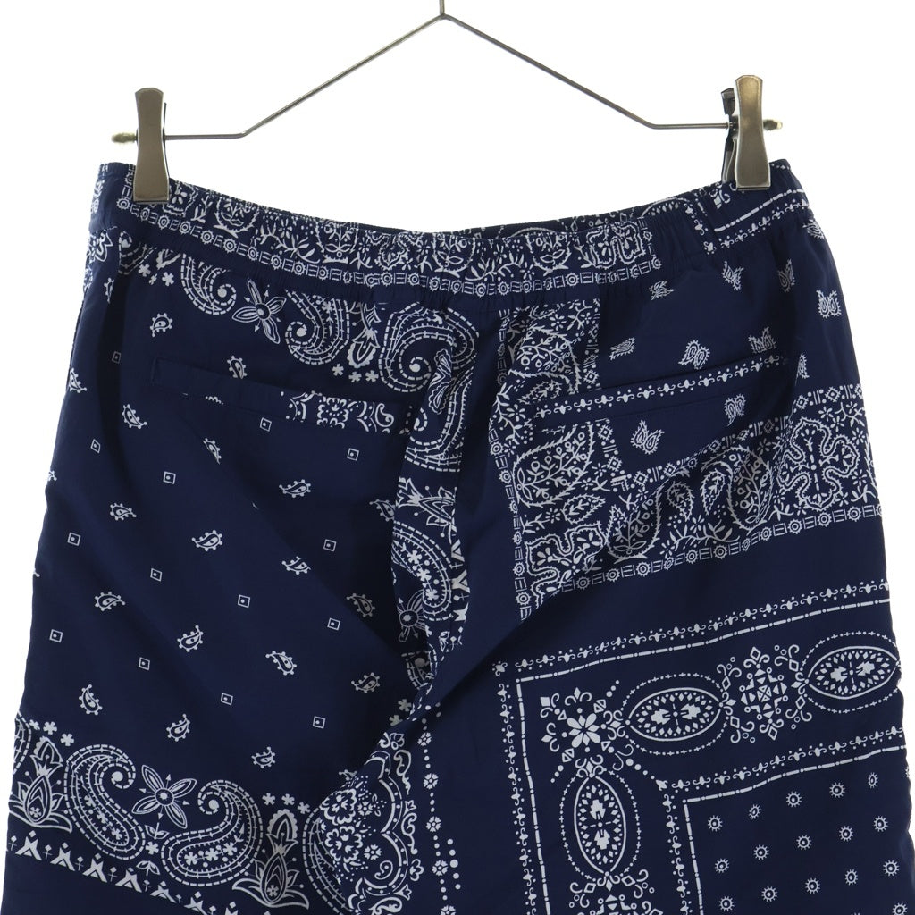 F.C.R.B./F.C.Real Bristol/FCRB(エフシーアールビー/エフシーレアルブリストル) BANDANA NYLON EASY PANTS バンダナ ナイロン イージーパンツ ネイビー FCRB-260038
