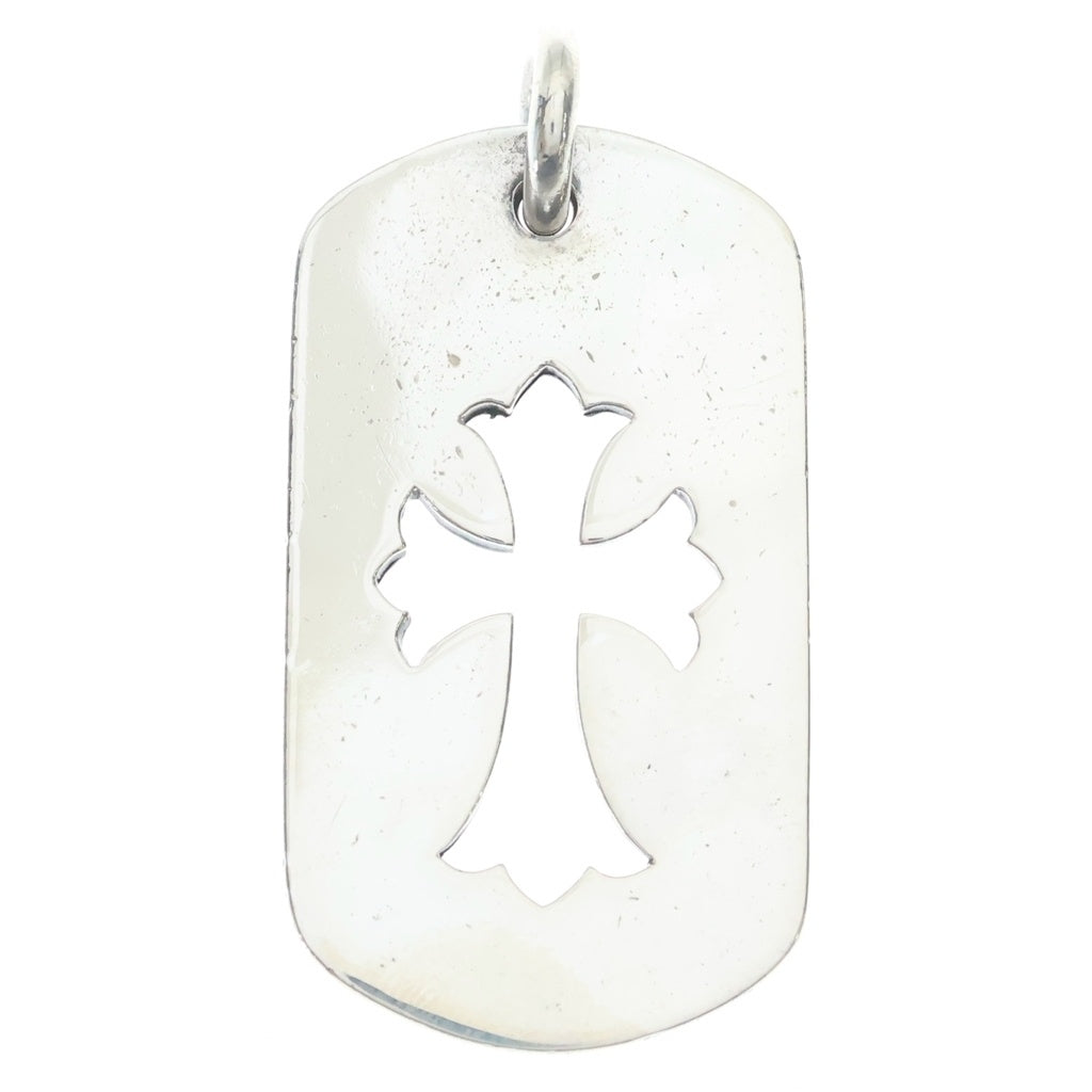 CHROME HEARTS(クロムハーツ) D TAG LRG CO CRS カットアウトクロスドッグタグ ラージ ペンダントトップ シルバー BCA239