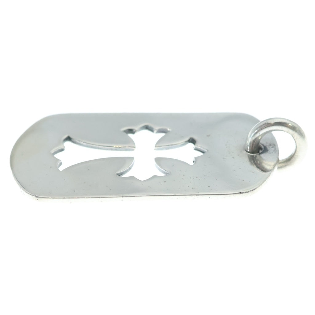 CHROME HEARTS(クロムハーツ) D TAG LRG CO CRS カットアウトクロスドッグタグ ラージ ペンダントトップ シルバー BCA239