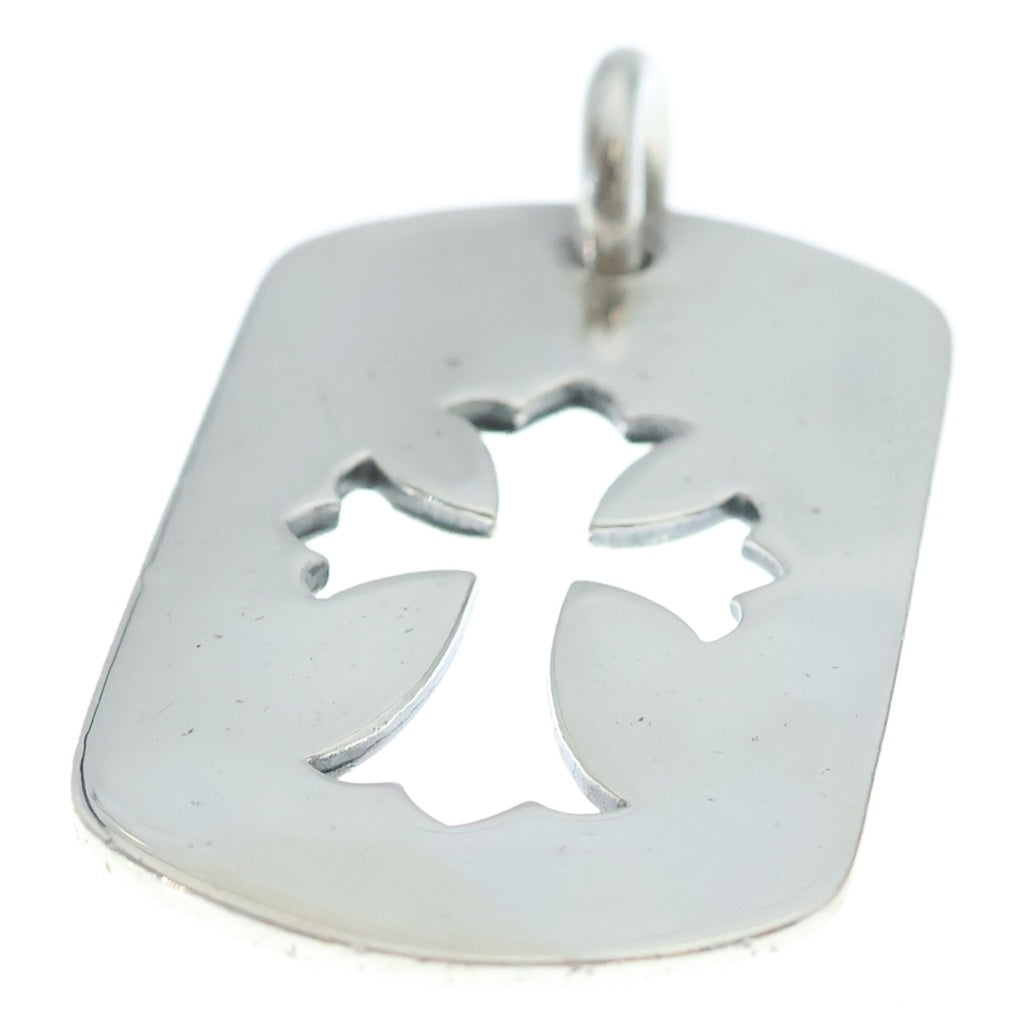 CHROME HEARTS(クロムハーツ) D TAG LRG CO CRS カットアウトクロスドッグタグ ラージ ペンダントトップ シルバー BCA239
