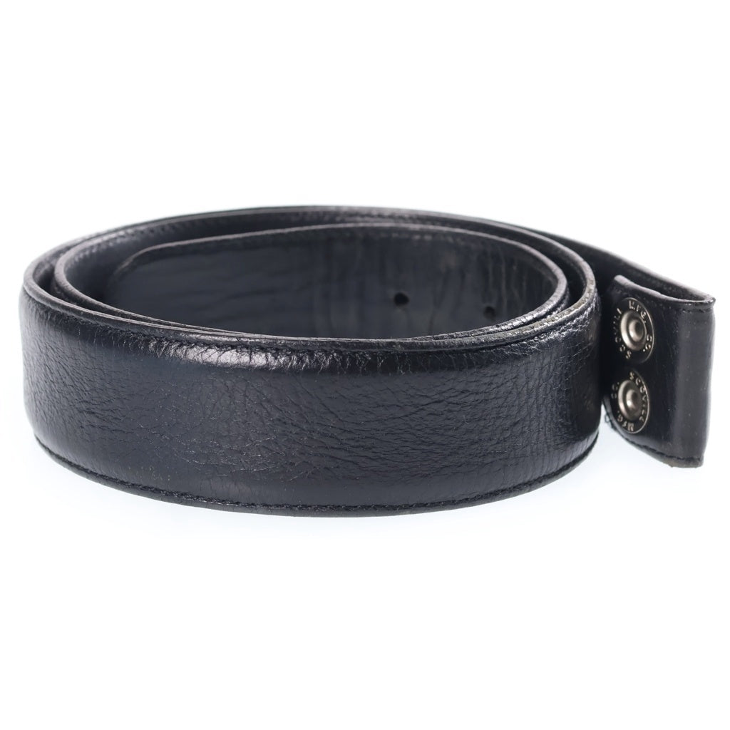 CHROME HEARTS(クロムハーツ) 1.5 STRAP 1.5インチ ホースシューリベッツ レザーベルトストラップ ブラック