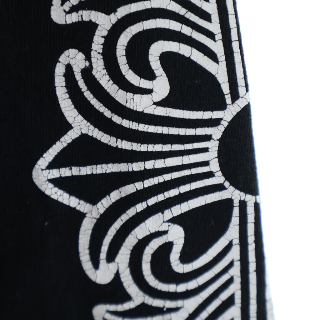 CHROME HEARTS(クロムハーツ) DBL FLRL EYE CHART L/S TEE ダブルフローラル アイチャートプリント長袖Tシャツ ブラック