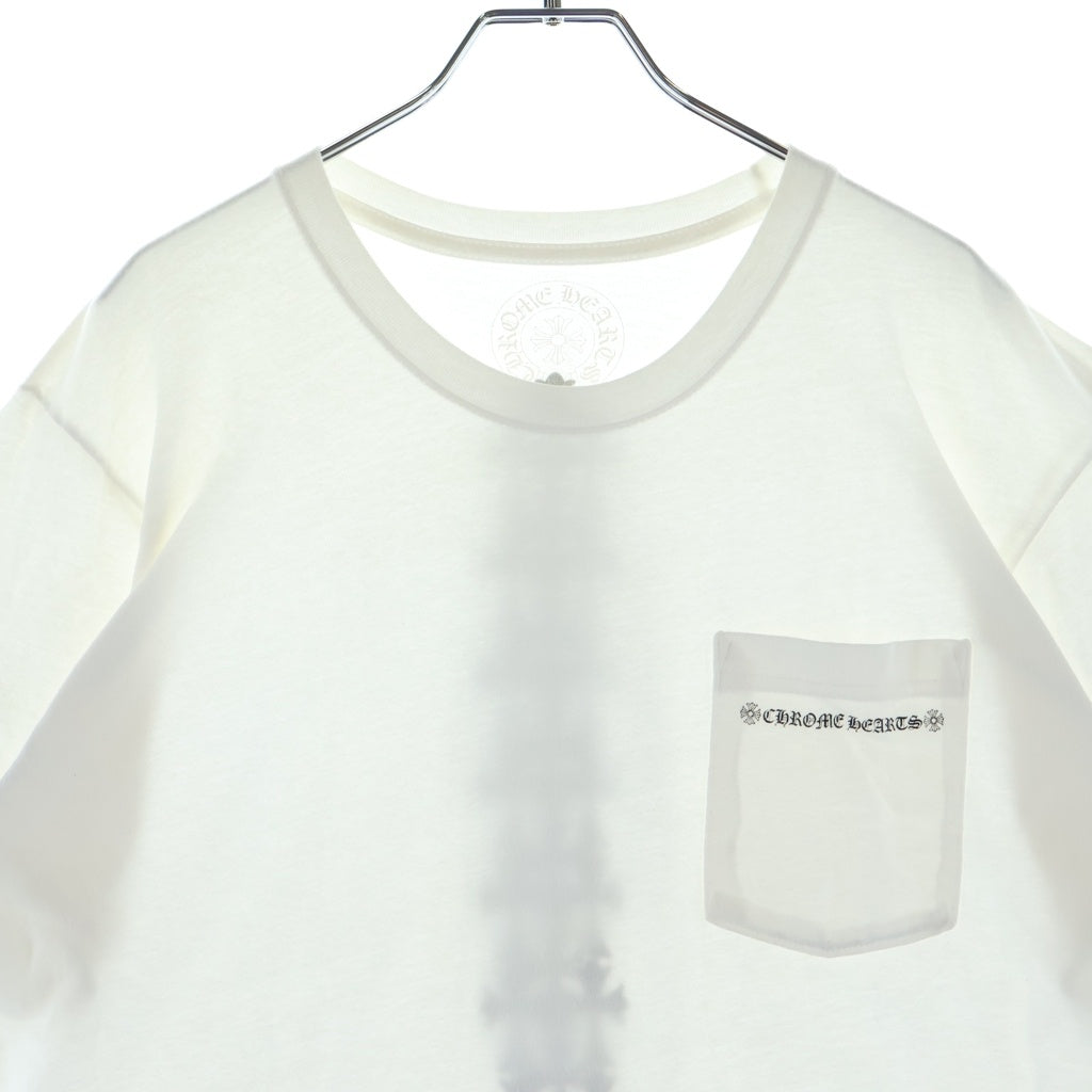 CHROME HEARTS(クロムハーツ) Cemetery Cross Tire Track Tee セメタリークロスタイヤトラック 半袖Tシャツカットソー ホワイト