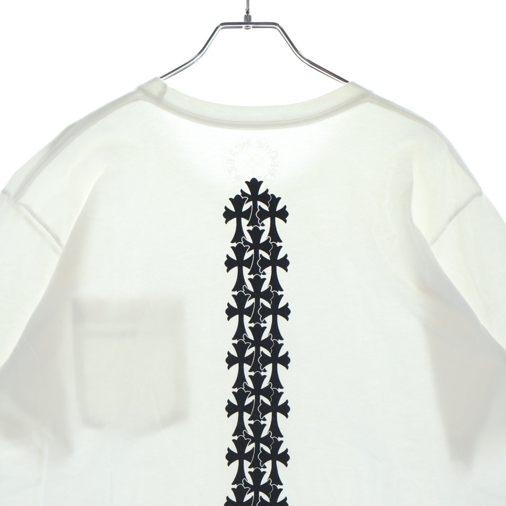 CHROME HEARTS(クロムハーツ) Cemetery Cross Tire Track Tee セメタリークロスタイヤトラック 半袖Tシャツカットソー ホワイト