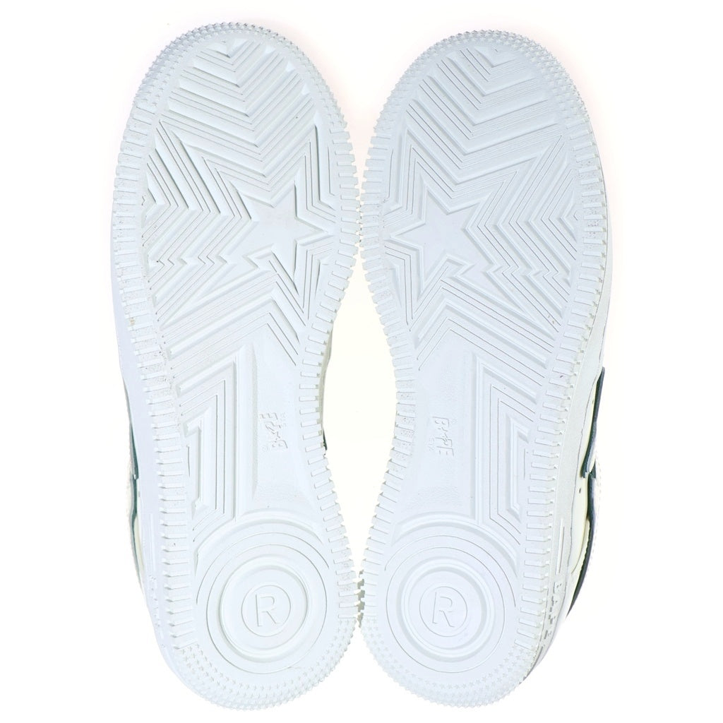 A BATHING APE(アベイシングエイプ) BAPE STR Patent Leather Sneakers ベイプスター パテントレザースニーカー 0ZXSHW291017K ホワイト/グリーン レディース