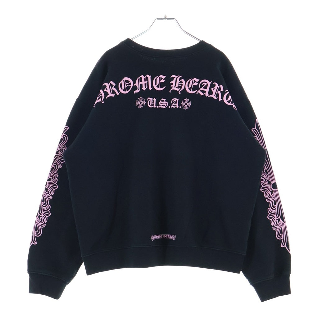 CHROME HEARTS(クロムハーツ) ×MATTY BOY SWEAT ARCH アーチロゴTバープリント スウェットパーカー ブラック/ピンク