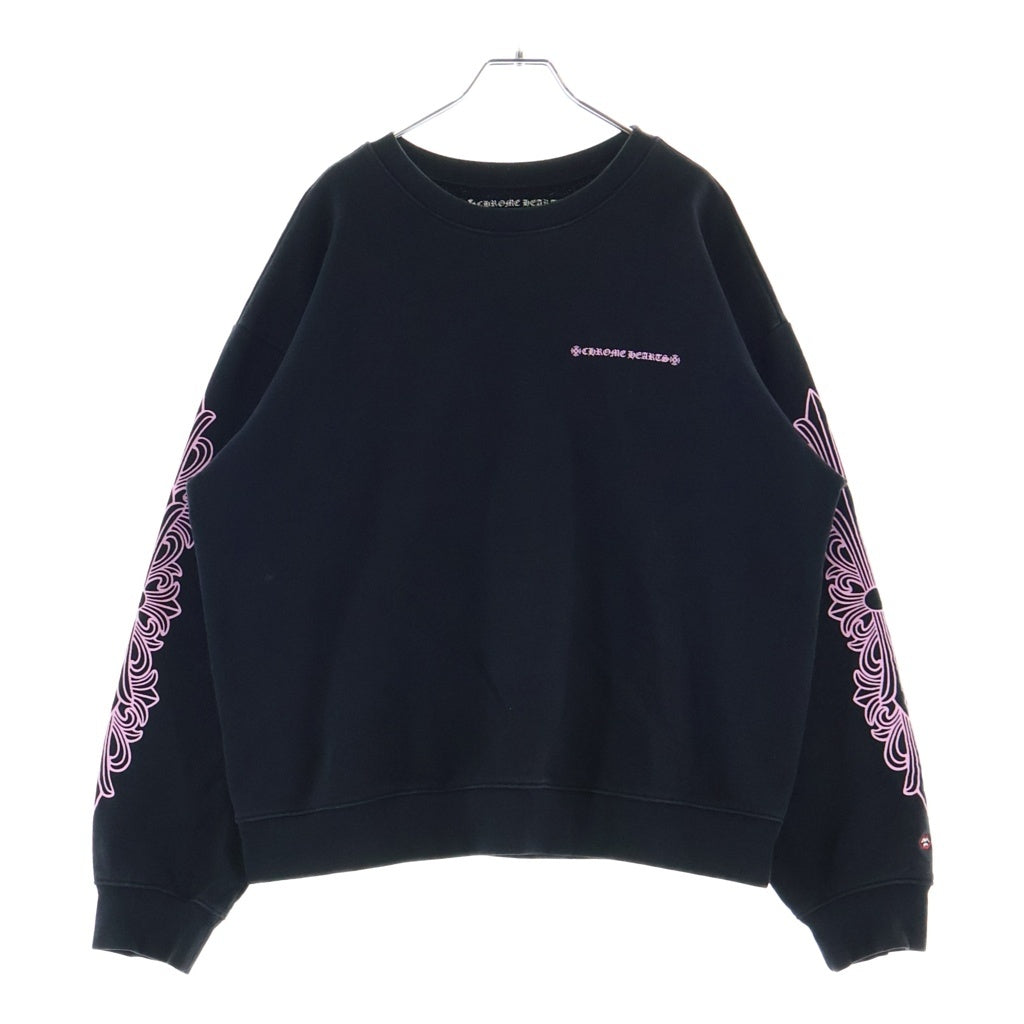 CHROME HEARTS(クロムハーツ) ×MATTY BOY SWEAT ARCH アーチロゴTバープリント スウェットパーカー ブラック/ピンク