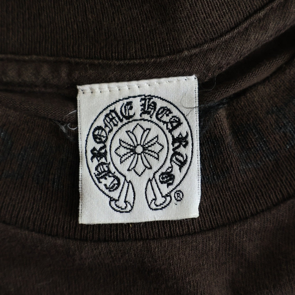 CHROME HEARTS(クロムハーツ) OLD ネックロゴ バックヴァインダガープリント 長袖Tシャツカットソー