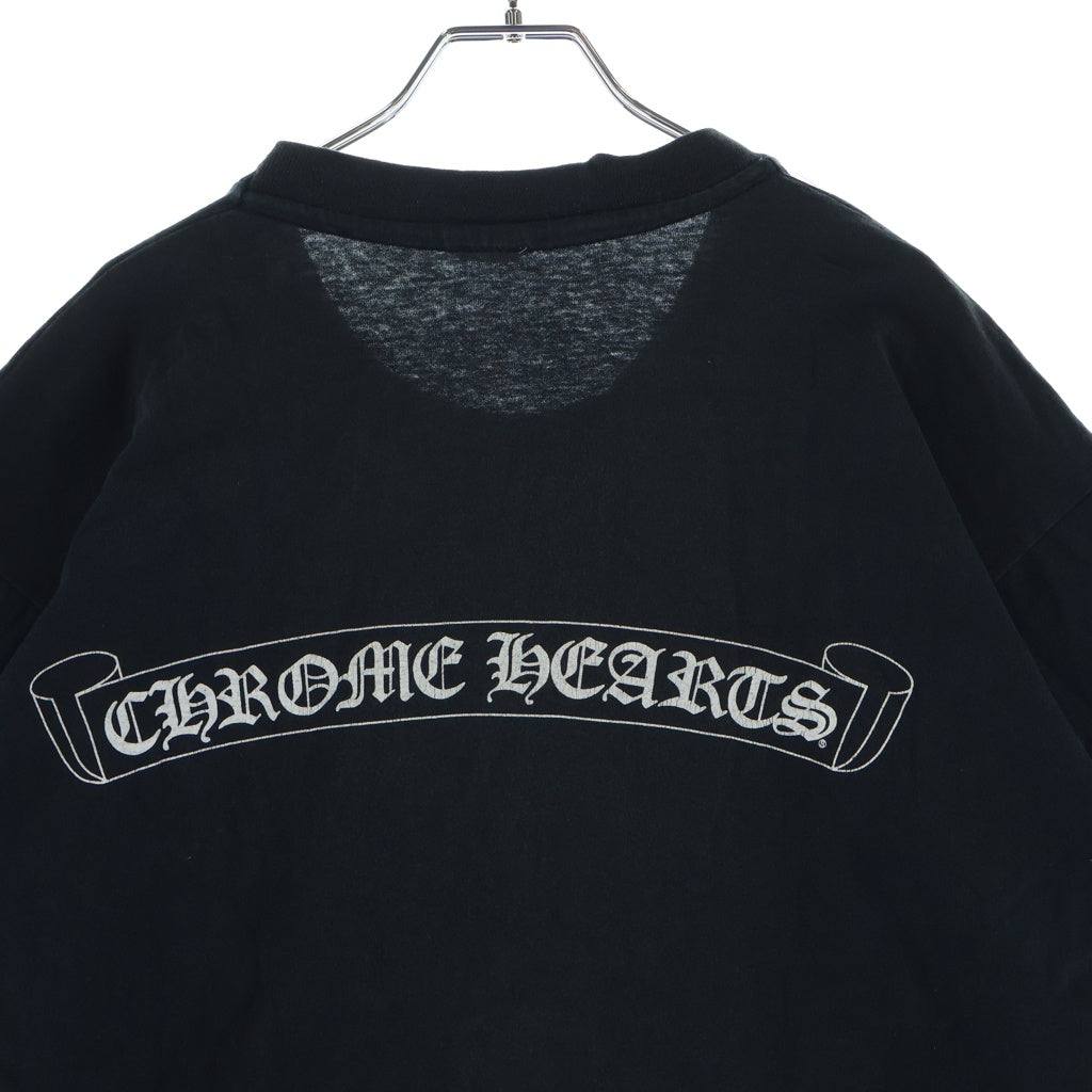 CHROME HEARTS(クロムハーツ) OLD スクロールラベル ロゴポケット半袖Tシャツカットソー ブラック
