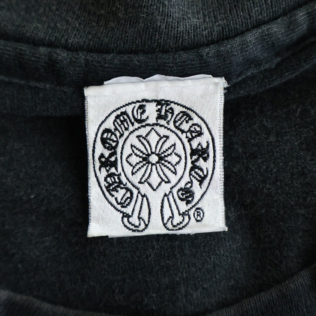 CHROME HEARTS(クロムハーツ) OLD スクロールラベル ロゴポケット半袖Tシャツカットソー ブラック