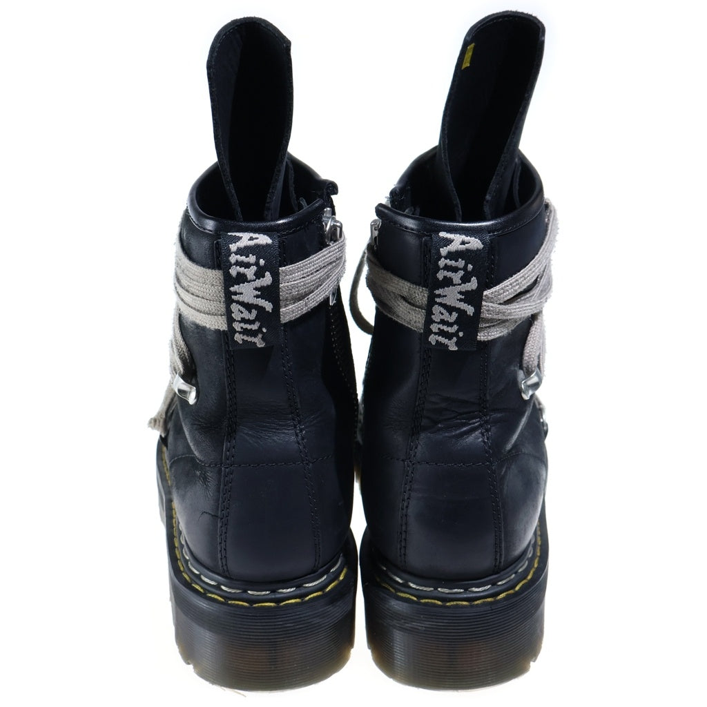 Rick Owens(リックオウエンス) ×Dr.Martens 1460 Quad Sole Mega Lace Boot ドクターマーチン メガレース サイドジップ ハイカットブーツ ブラック 41818001