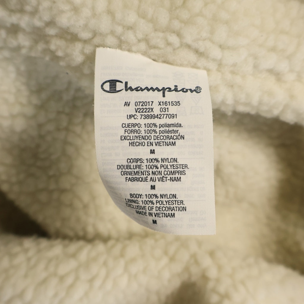 SUPREME(シュプリーム) ×Champion 17AW Sherpa Lined Hooded Jacket シェルパ ラインド フーデッド ジャケット ネイビー