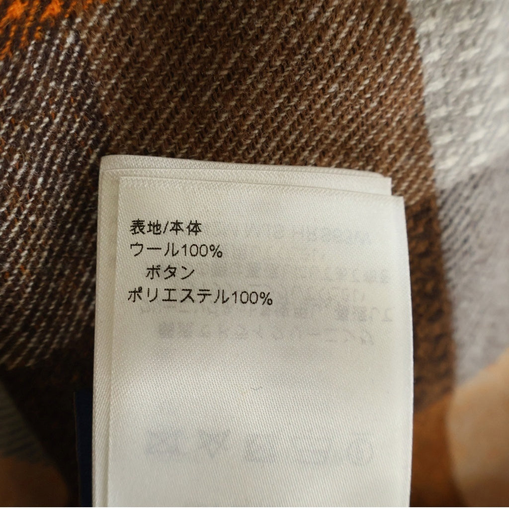 LOUIS VUITTON(ルイヴィトン) 24AW ロングスリーブフランネル 長袖シャツ RM242M MJS HRS63W ブラウン/オレンジ