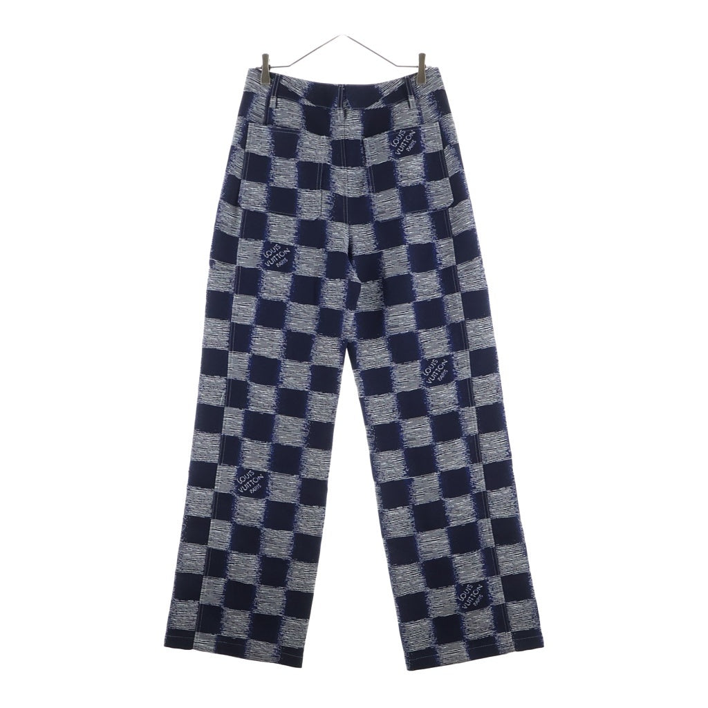 LOUIS VUITTON(ルイヴィトン) 24AW ダミエ ウール ワークウェアパンツ RM241M FVD HQP08W ネイビー/グレー
