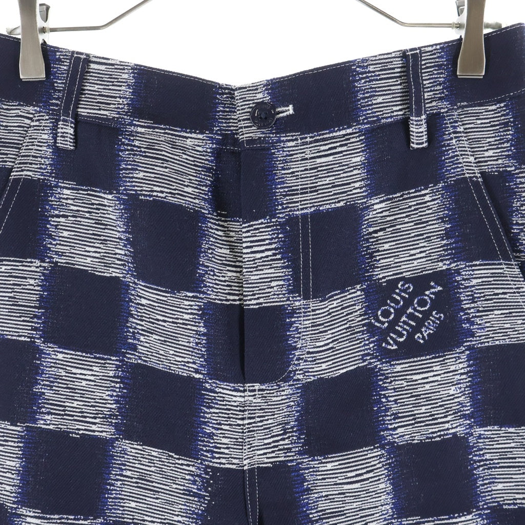 LOUIS VUITTON(ルイヴィトン) 24AW ダミエ ウール ワークウェアパンツ RM241M FVD HQP08W ネイビー/グレー