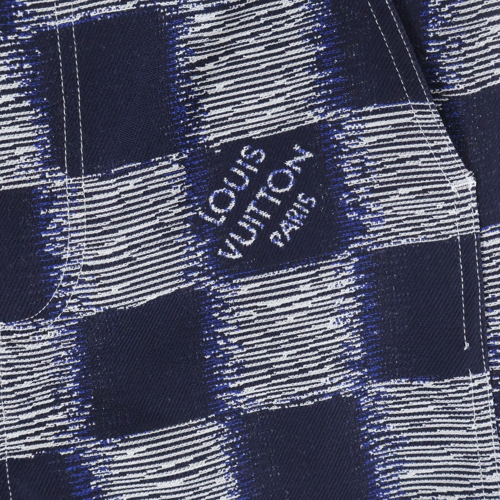 LOUIS VUITTON(ルイヴィトン) 24AW ダミエ ウール ワークウェアパンツ RM241M FVD HQP08W ネイビー/グレー