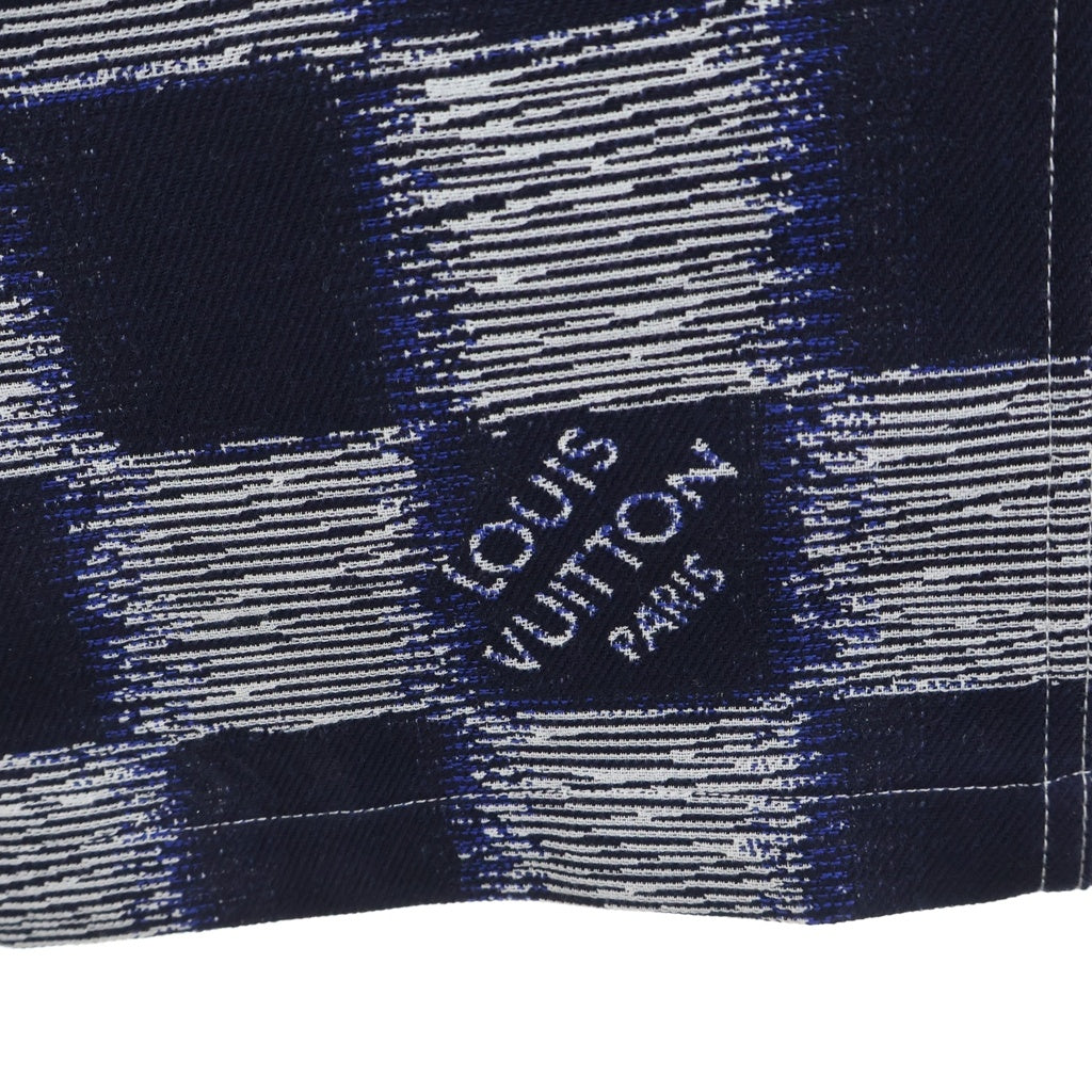 LOUIS VUITTON(ルイヴィトン) 24AW ダミエ ウール ワークウェアパンツ RM241M FVD HQP08W ネイビー/グレー