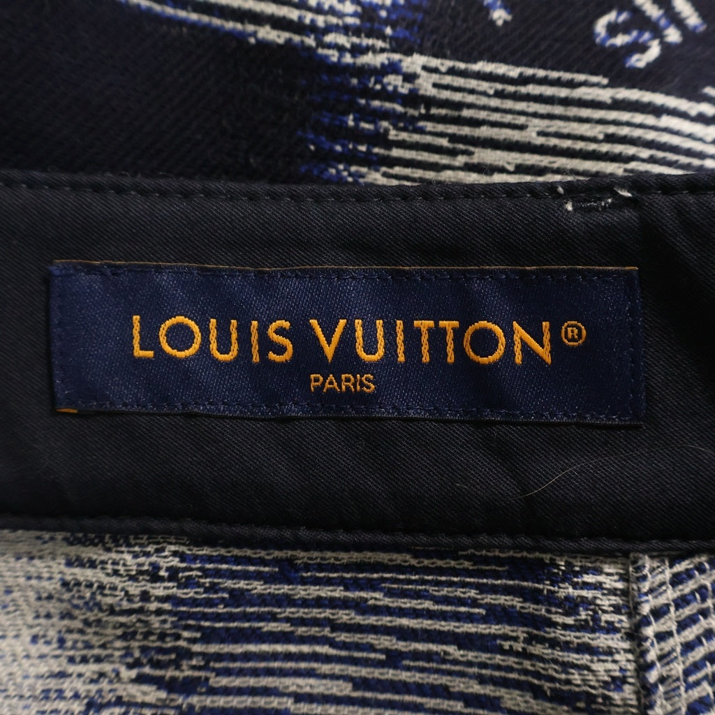LOUIS VUITTON(ルイヴィトン) 24AW ダミエ ウール ワークウェアパンツ RM241M FVD HQP08W ネイビー/グレー