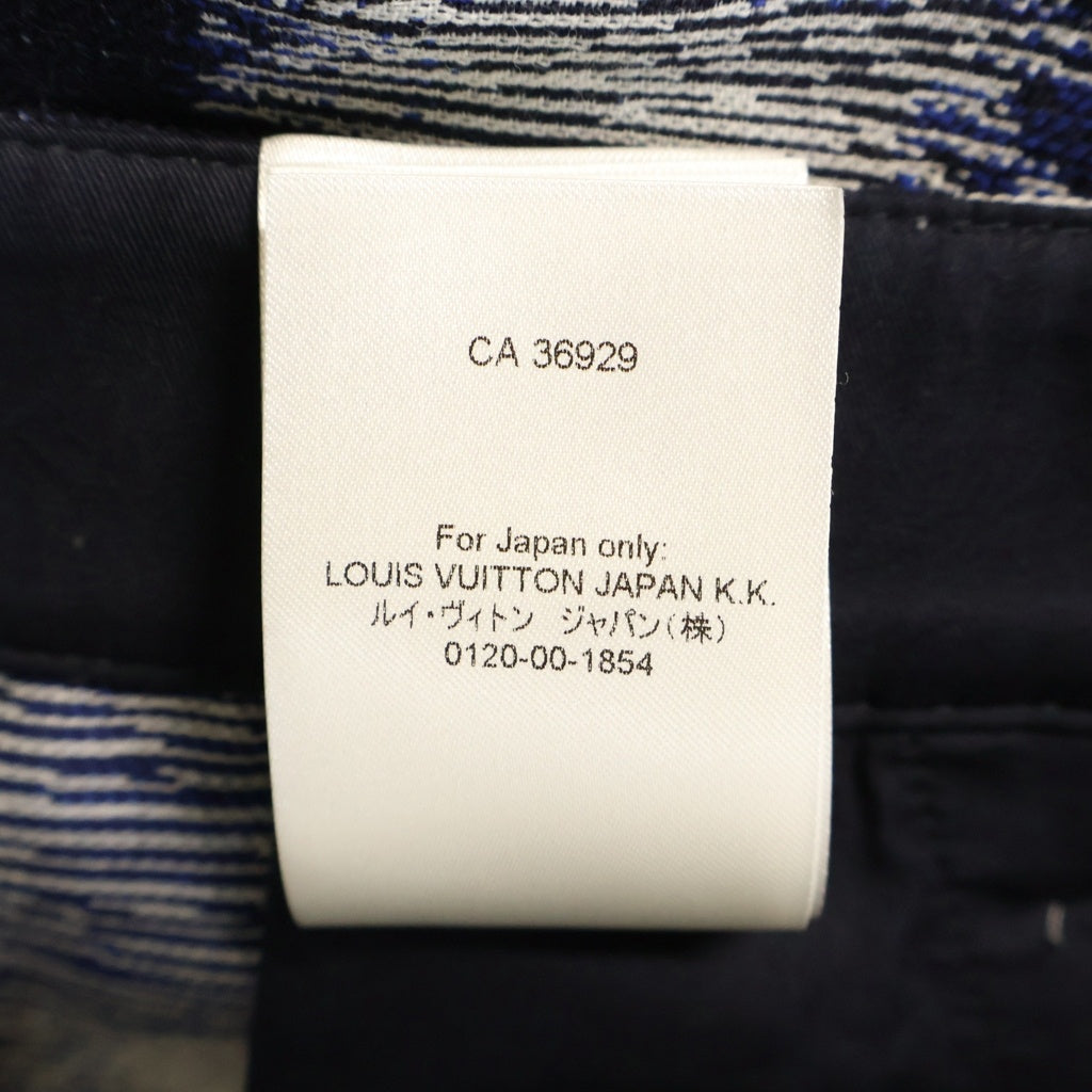 LOUIS VUITTON(ルイヴィトン) 24AW ダミエ ウール ワークウェアパンツ RM241M FVD HQP08W ネイビー/グレー