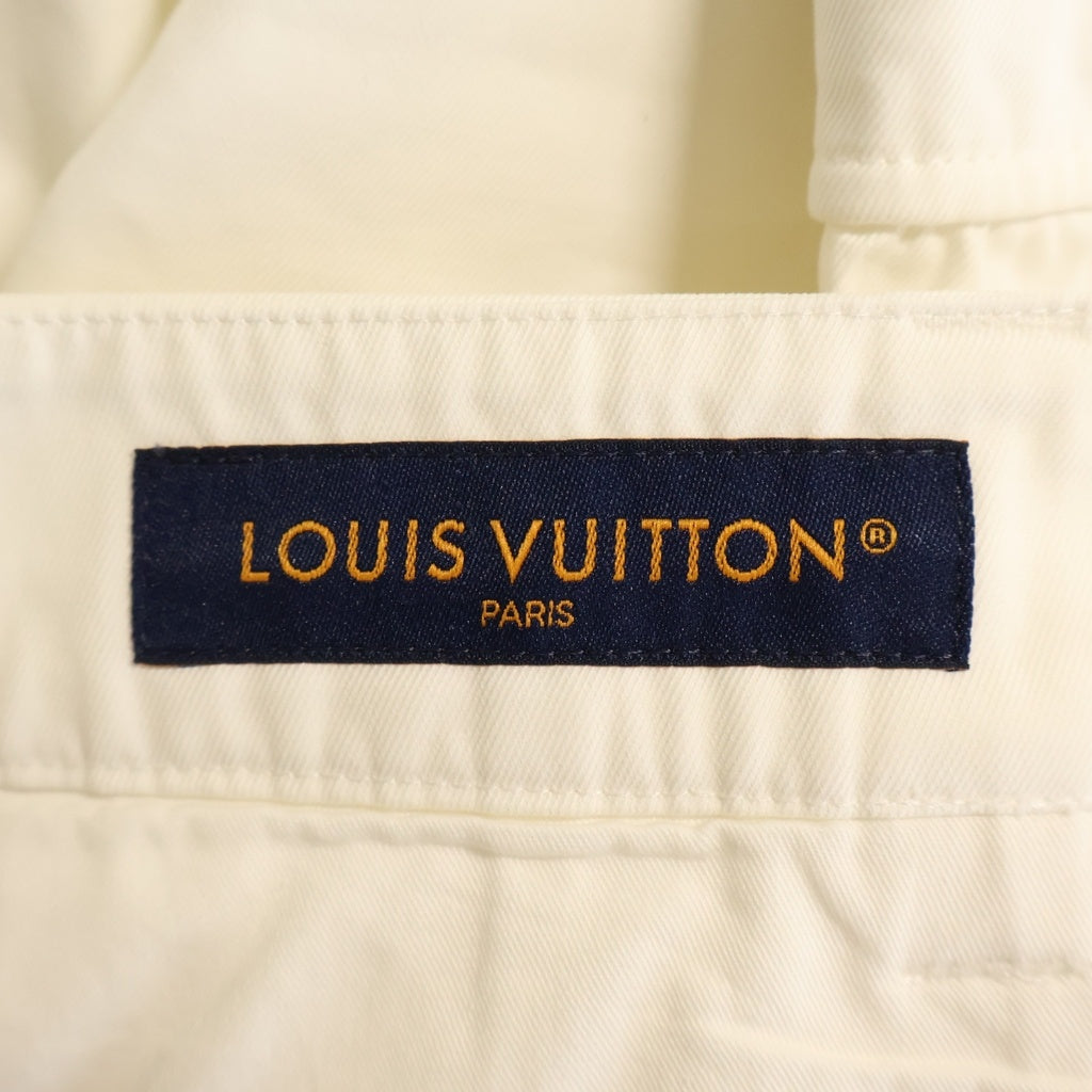 LOUIS VUITTON(ルイヴィトン) 24SS エンブロイダード コットン カーゴハーフパンツ RM241M GTX HQP79W ホワイト