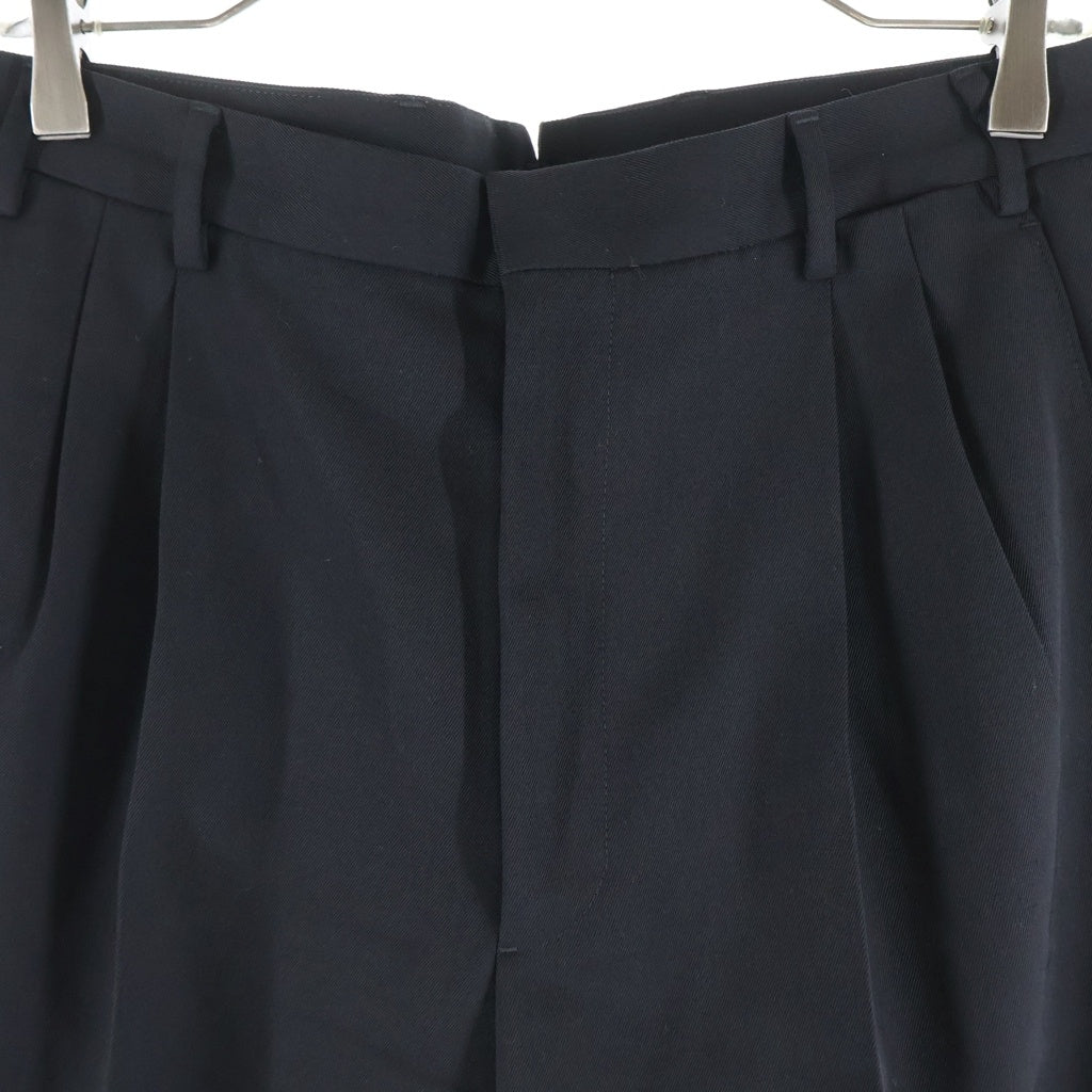 PRADA(プラダ) 24SS Wool Pants ウール ボトムパンツ SPH341 ブラック