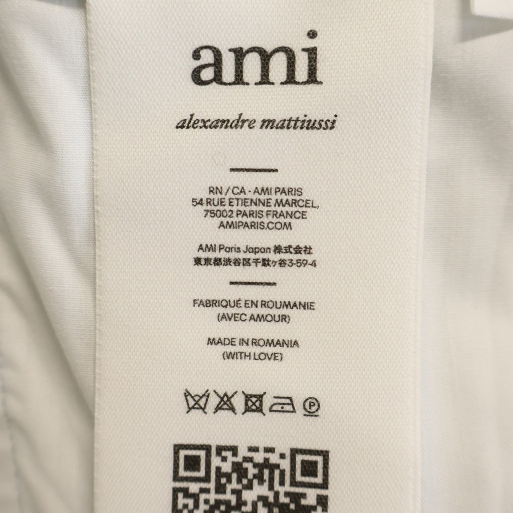 AMI Alexandre Mattiussi(アミアレクサンドルマテュッシ) STRAIGHT FIT TROUSERS ストレート フィット トラウザーズ パンツ AHTR508 ブルー
