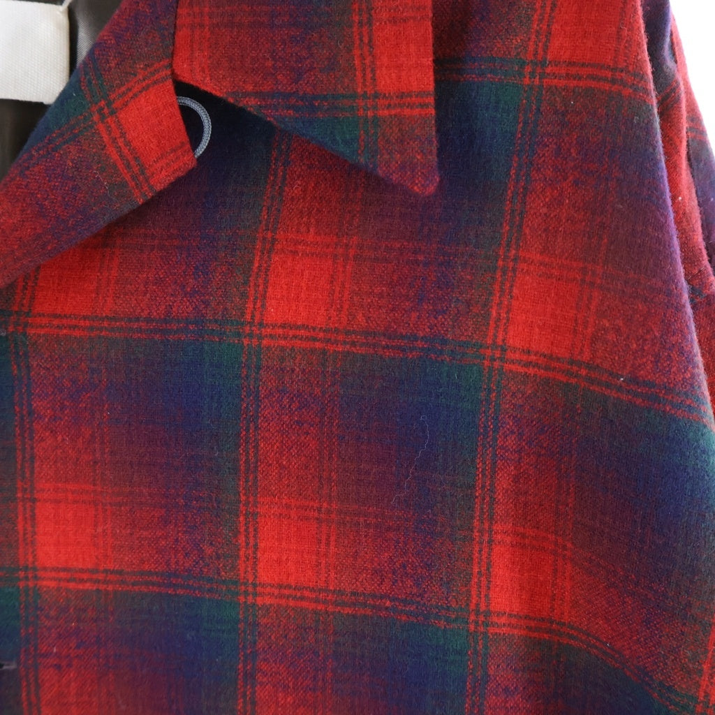 Maison Margiela(メゾンマルジェラ) 23AW PENDLETON ペンドルトン チェック長袖シャツ S67DT0010 レッド/ブラック