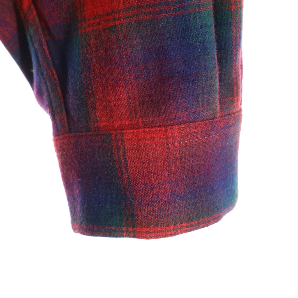 Maison Margiela(メゾンマルジェラ) 23AW PENDLETON ペンドルトン チェック長袖シャツ S67DT0010 レッド/ブラック