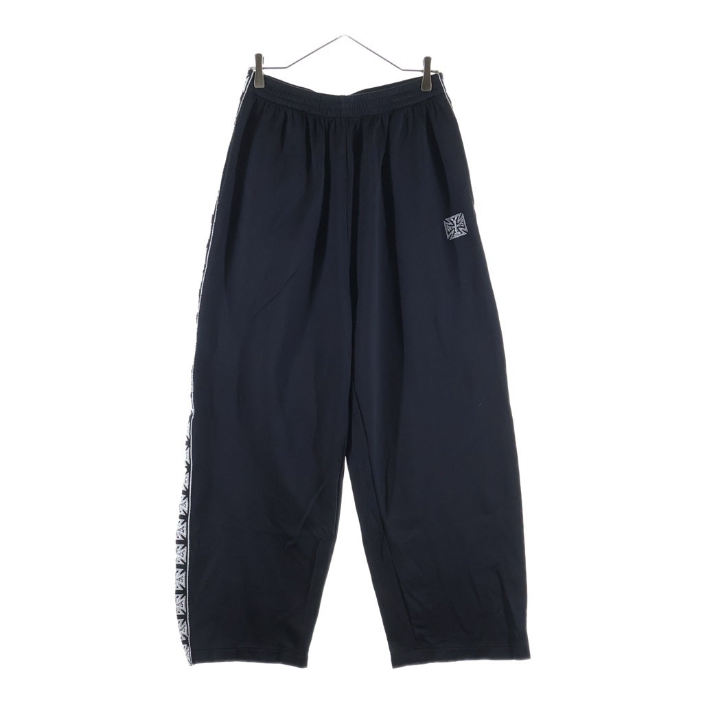 VETEMENTS(ヴェトモン) 26SS BIKER CROSS TAPE TRACK PANTS バイカークロステープトラックパンツ ブラック