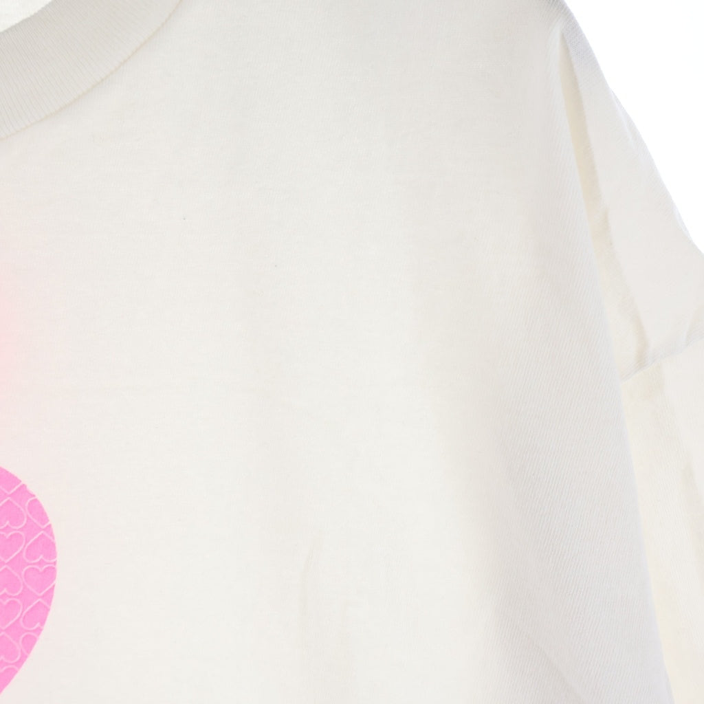 SAINT MICHAEL(セントマイケル) 25SS Heart Saint Print Tee 半袖Tシャツカットソー SM-HR1-0000-019 ホワイト