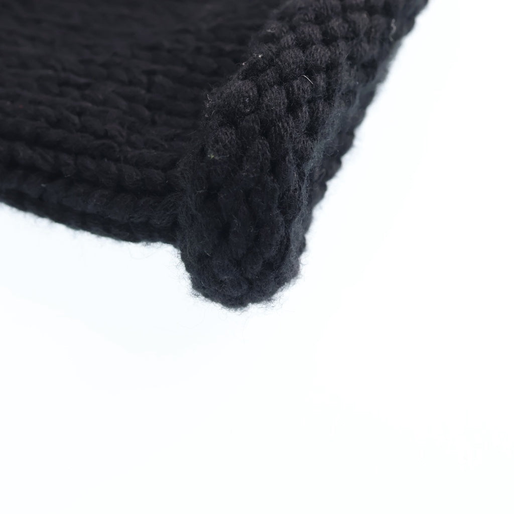 CHROME HEARTS(クロムハーツ) OLD BEANIE CASH CROSS PATCH オールド クロスパッチ付き カシミヤビーニー ニット帽子 ブラック