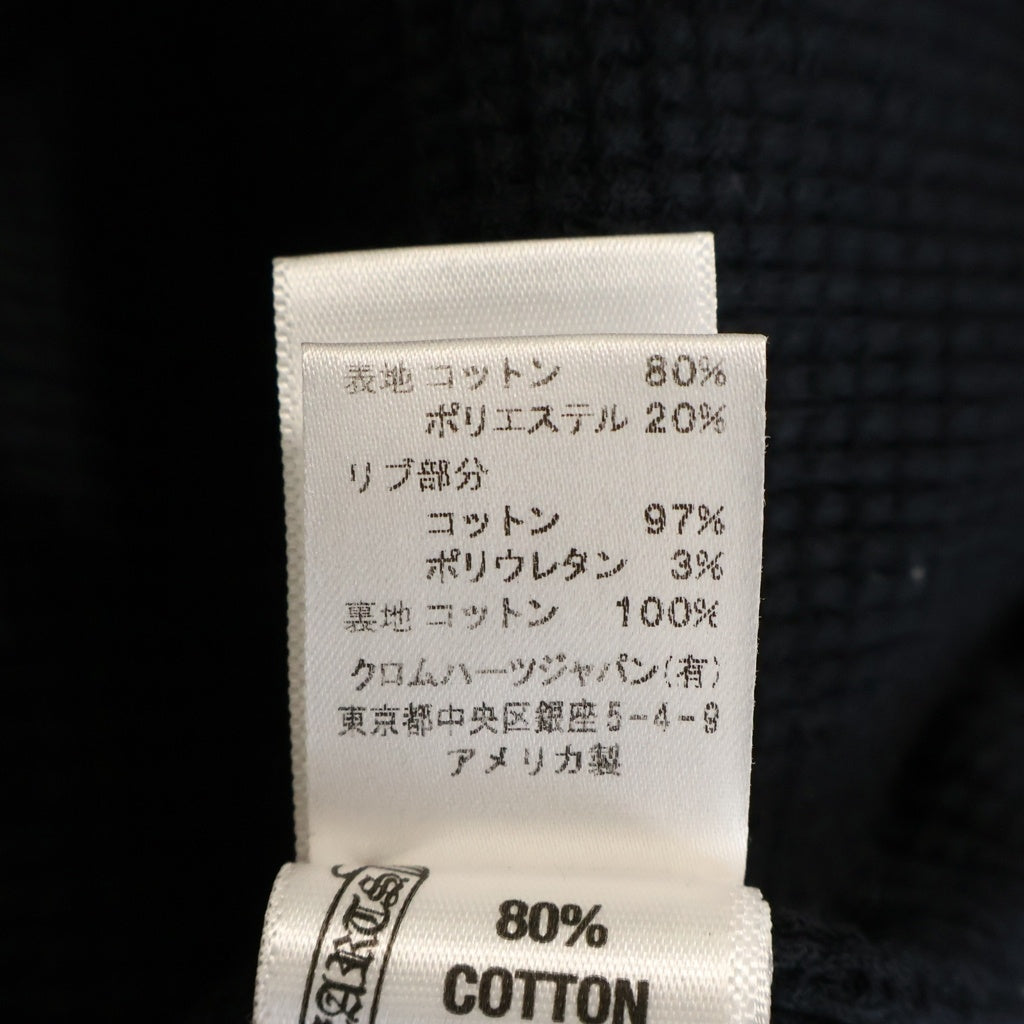 CHROME HEARTS(クロムハーツ) Foti Zip-Up Hoodie フォティ 裏地サーマルジップアップフーディー スウェットパーカー ブラック