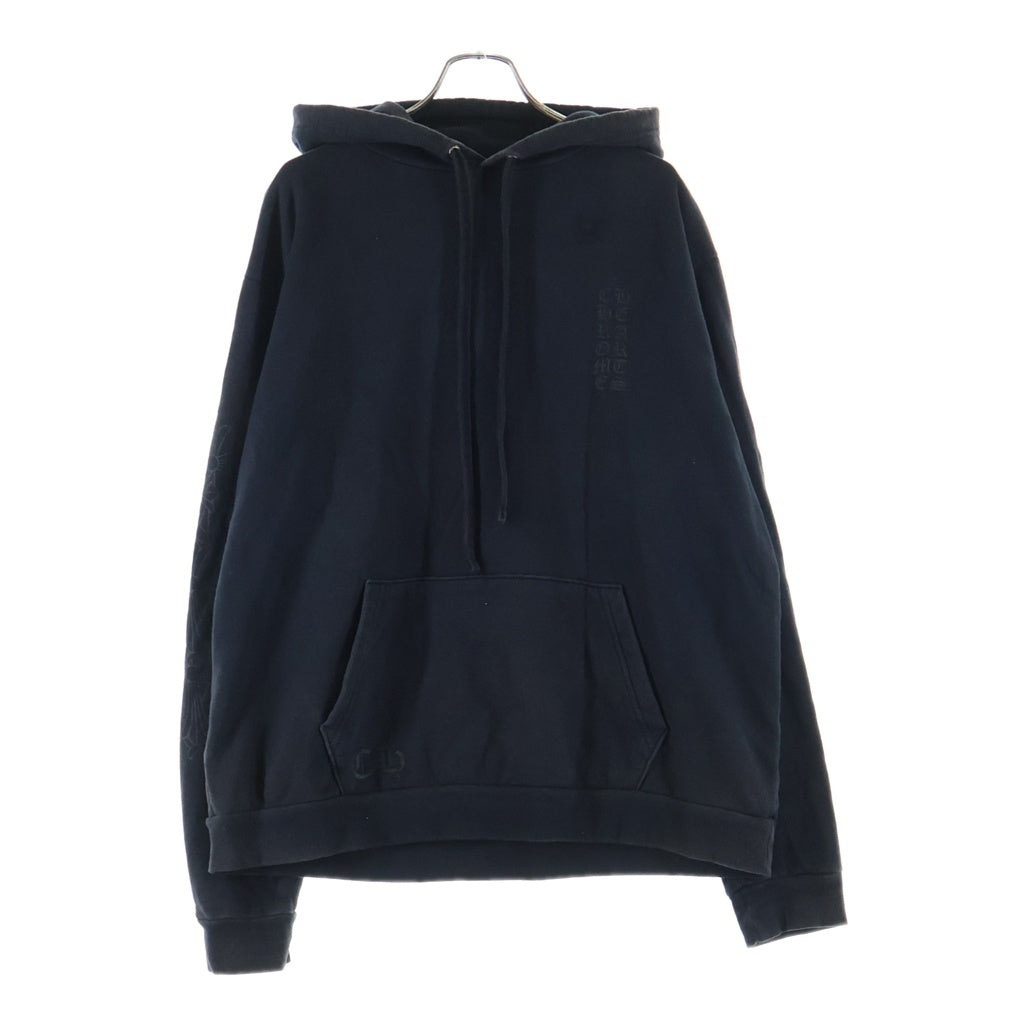 CHROME HEARTS(クロムハーツ) Miami Vertical Logo Pullover Hoodie マイアミ限定 ヴァーティカルロゴ プルオーバー フーディー ブラック