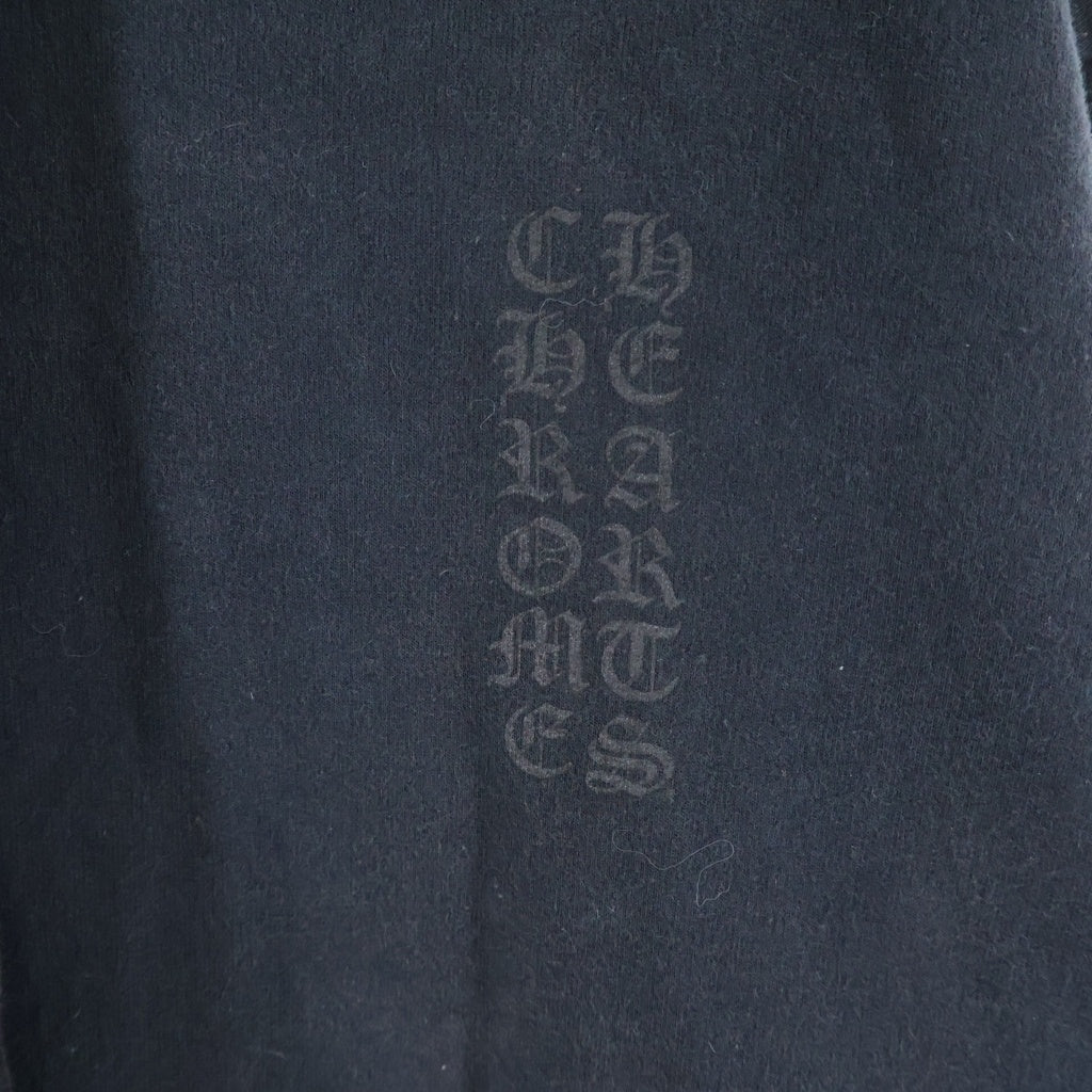 CHROME HEARTS(クロムハーツ) Miami Vertical Logo Pullover Hoodie マイアミ限定 ヴァーティカルロゴ プルオーバー フーディー ブラック