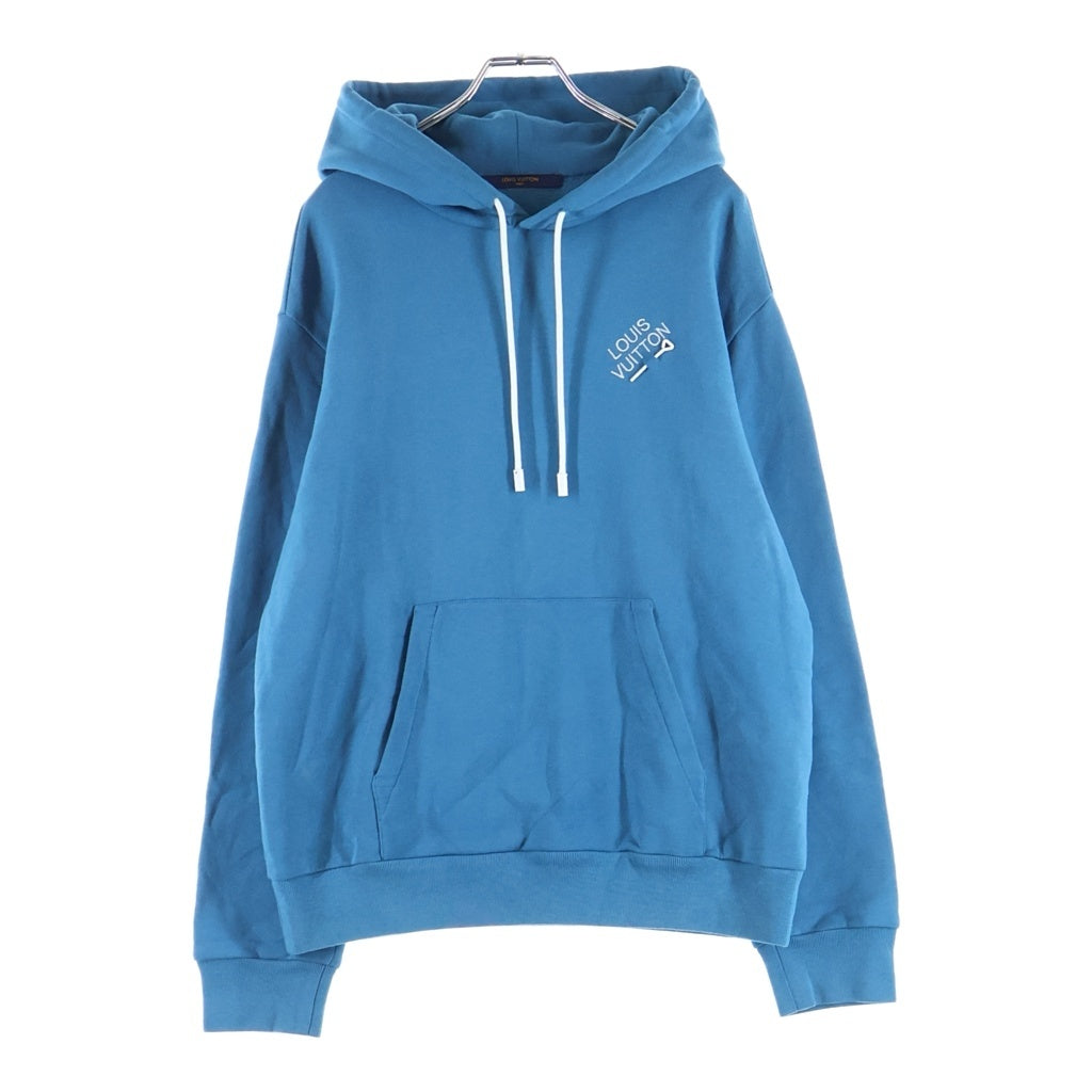 LOUIS VUITTON(ルイヴィトン) 22AW シグネチャーフーディウィズエンブロイダリー プルオーバー スウェットパーカー ブルー RM222E IHN HNY56W