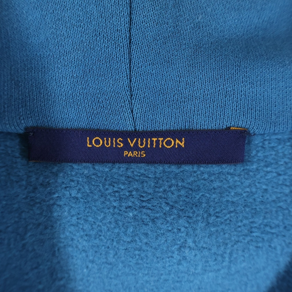 LOUIS VUITTON(ルイヴィトン) 22AW シグネチャーフーディウィズエンブロイダリー プルオーバー スウェットパーカー ブルー RM222E IHN HNY56W
