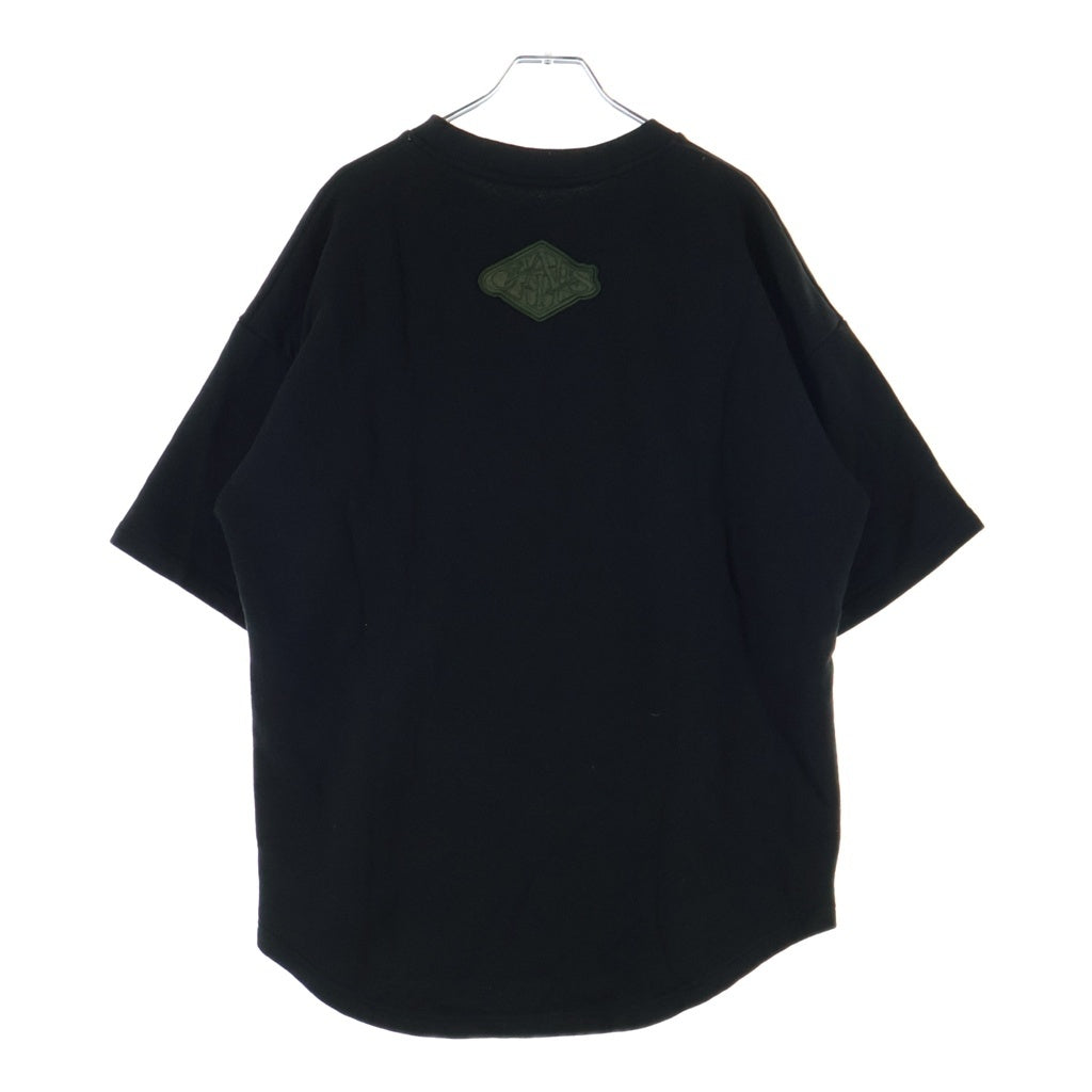 cvtvlist(カタリスト) 26SS ロゴワッペン付きスウェット半袖Tシャツ ブラック 260100025