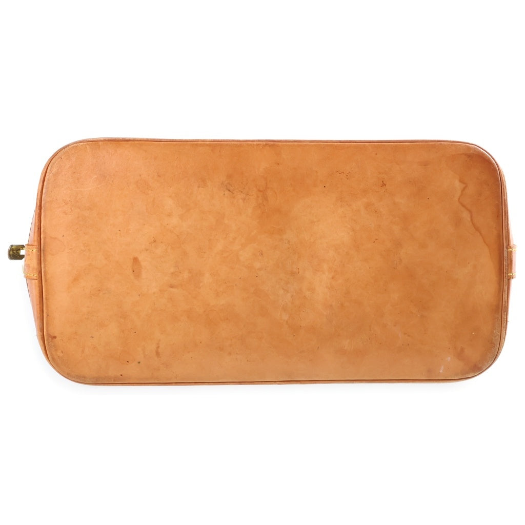 LOUIS VUITTON(ルイヴィトン) モノグラム アルマPM ハンドバッグ レザー×PVC ゴールド金具 ブラウン M51130 レディース