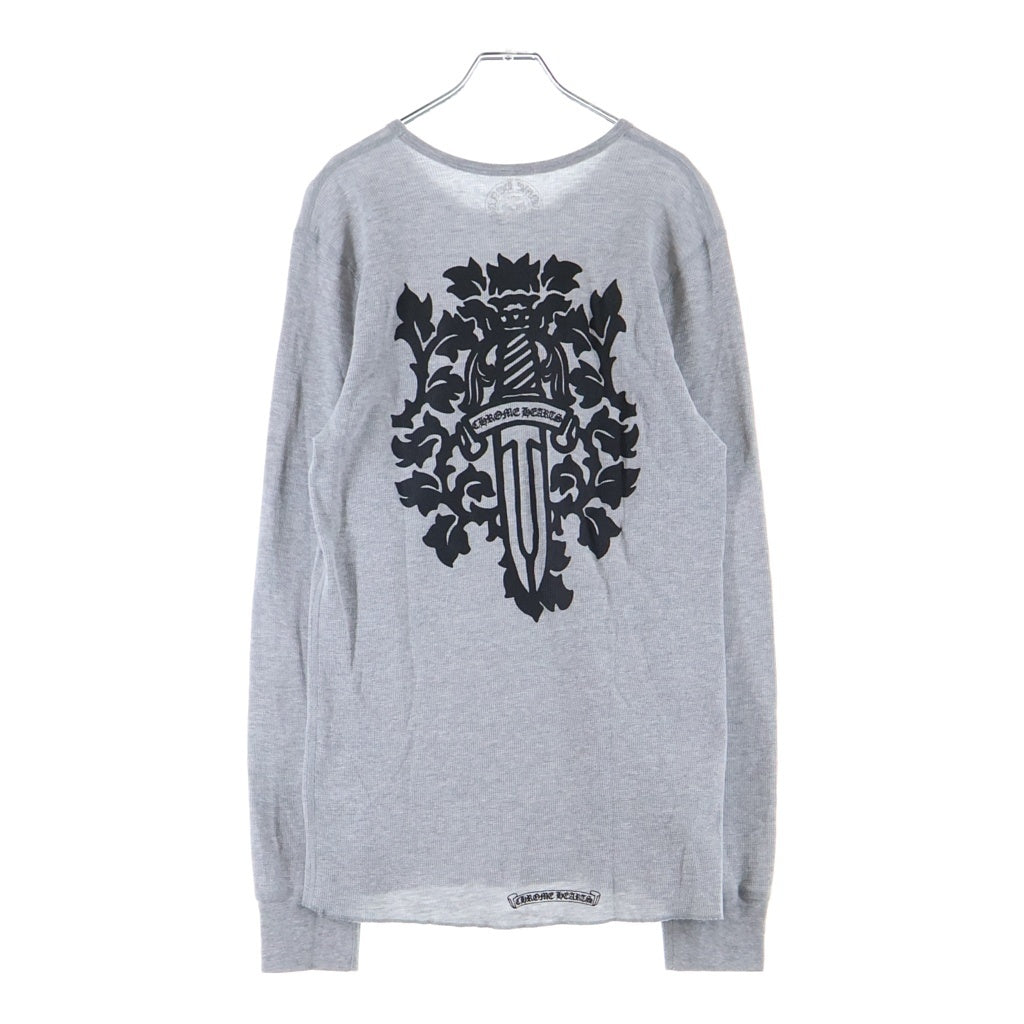 CHROME HEARTS(クロムハーツ) Thermal L/S Tee ヴァインダガー サーマルロングカットソー 長袖Tシャツ グレー